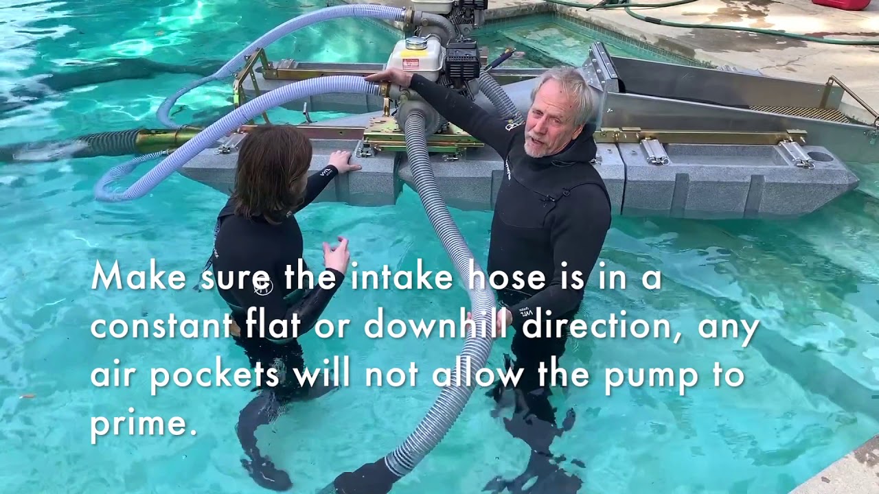 How to prime a Keene dredge pump.