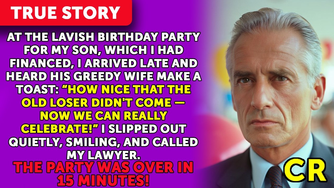 I Was Late For My Son's Birthday. His Wife Made A Toast: “How Nice That The Old Man Didn't Show Up!”