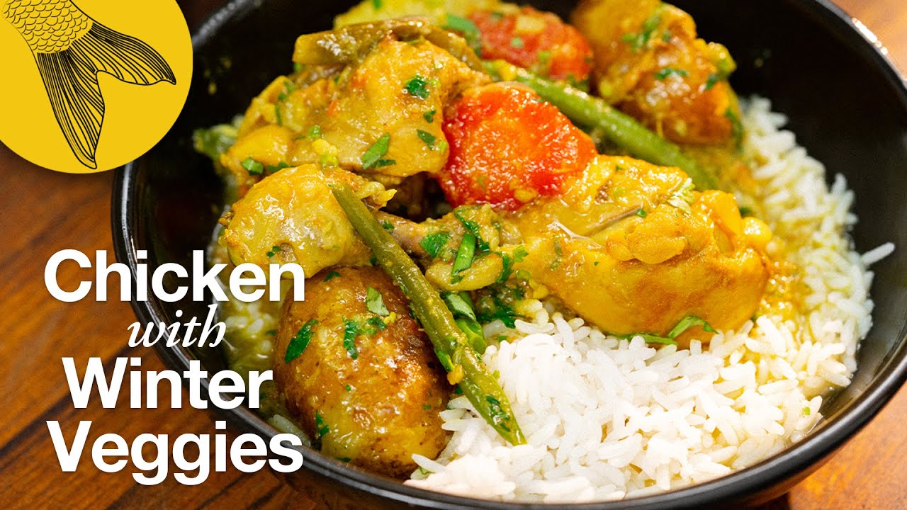 Quick Chicken Curry With Winter Vegetables&mdash;pressure cooker chicken curry