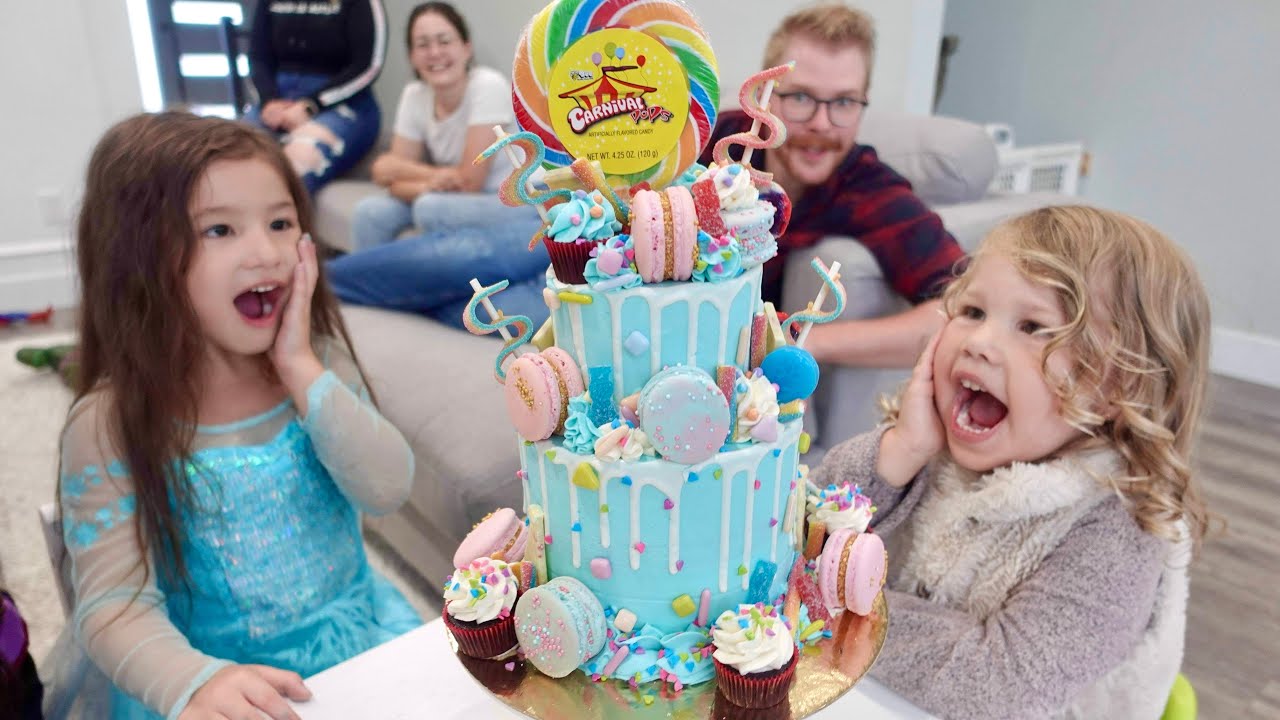 Professional Baker Decorates $200.00 Candy Cake in 45 Minutes for My Kids | Candy Cake Tutorial 4K