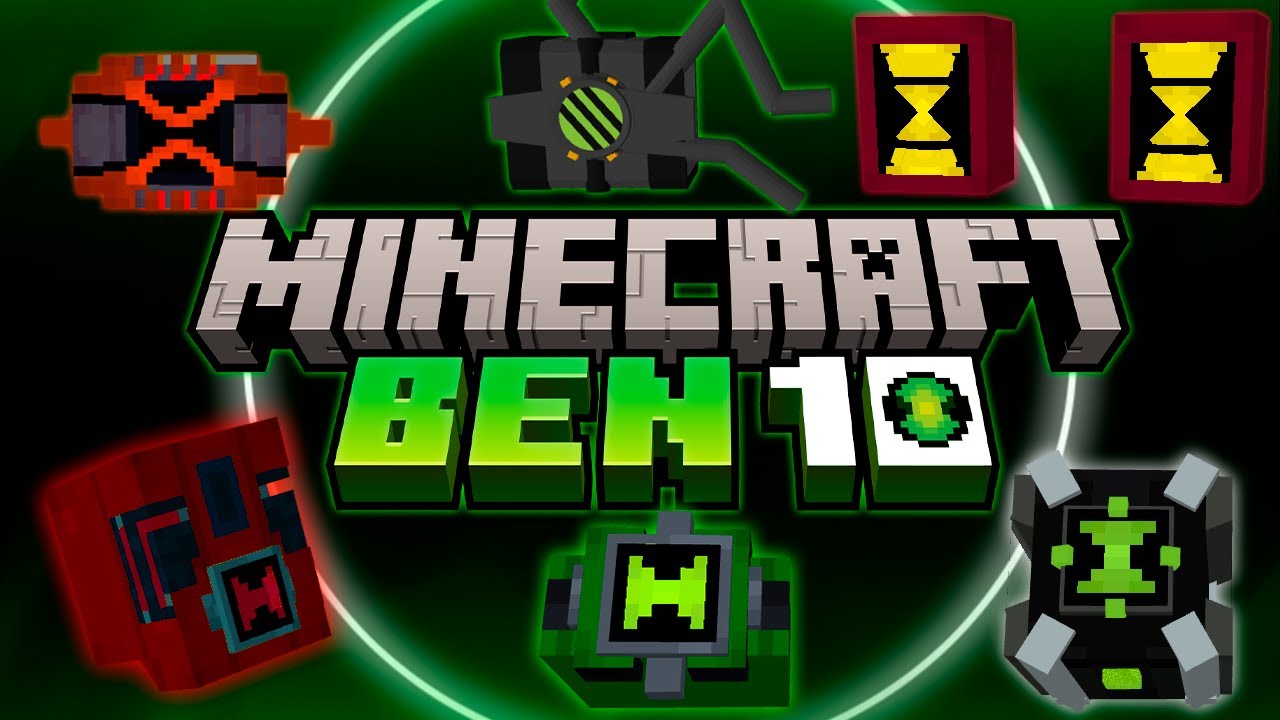 Addon de Ben 10 v21: Testando Todos os Omnitrix no Minecraft PE 1.21.51+