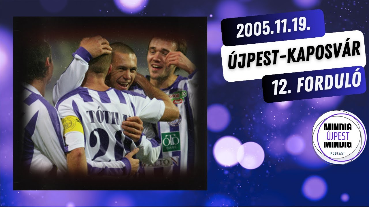 Panenkázás, és sima győzelem. Újpest-Kaposvár 4-1, 2005-06. 12. forduló
