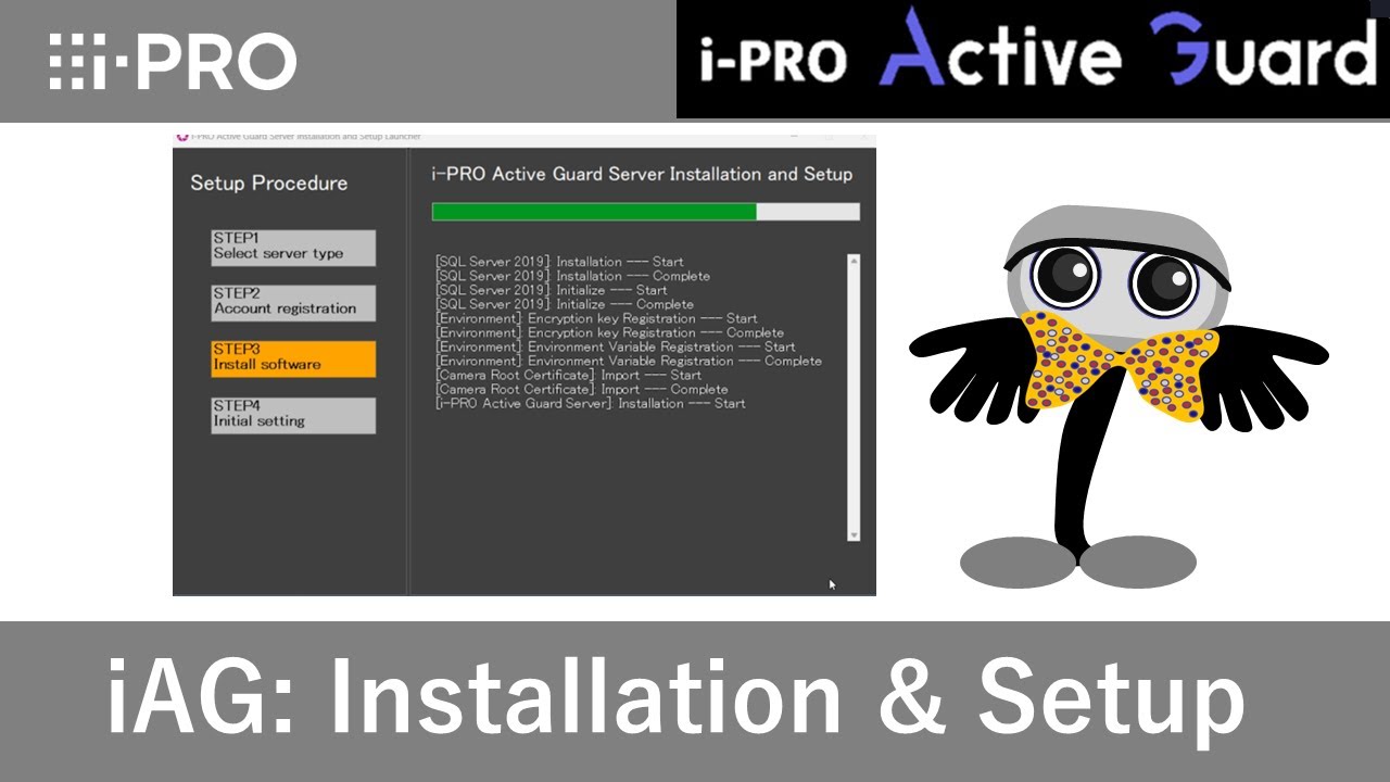 Easy installation of i-PRO Active Guard Server Software