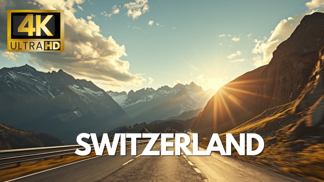 Driving in Switzerland : From Blenio to Chur | 4K 60fps