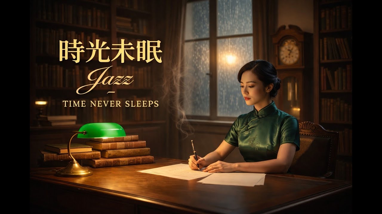 時光未眠 Vol.19｜深夜書房與沒寄出的信：在鼻音女伶的字裡行間，重溫 1930s 老上海最隱秘的思念 (Old Shanghai Noir Jazz / Soothing Vocals)
