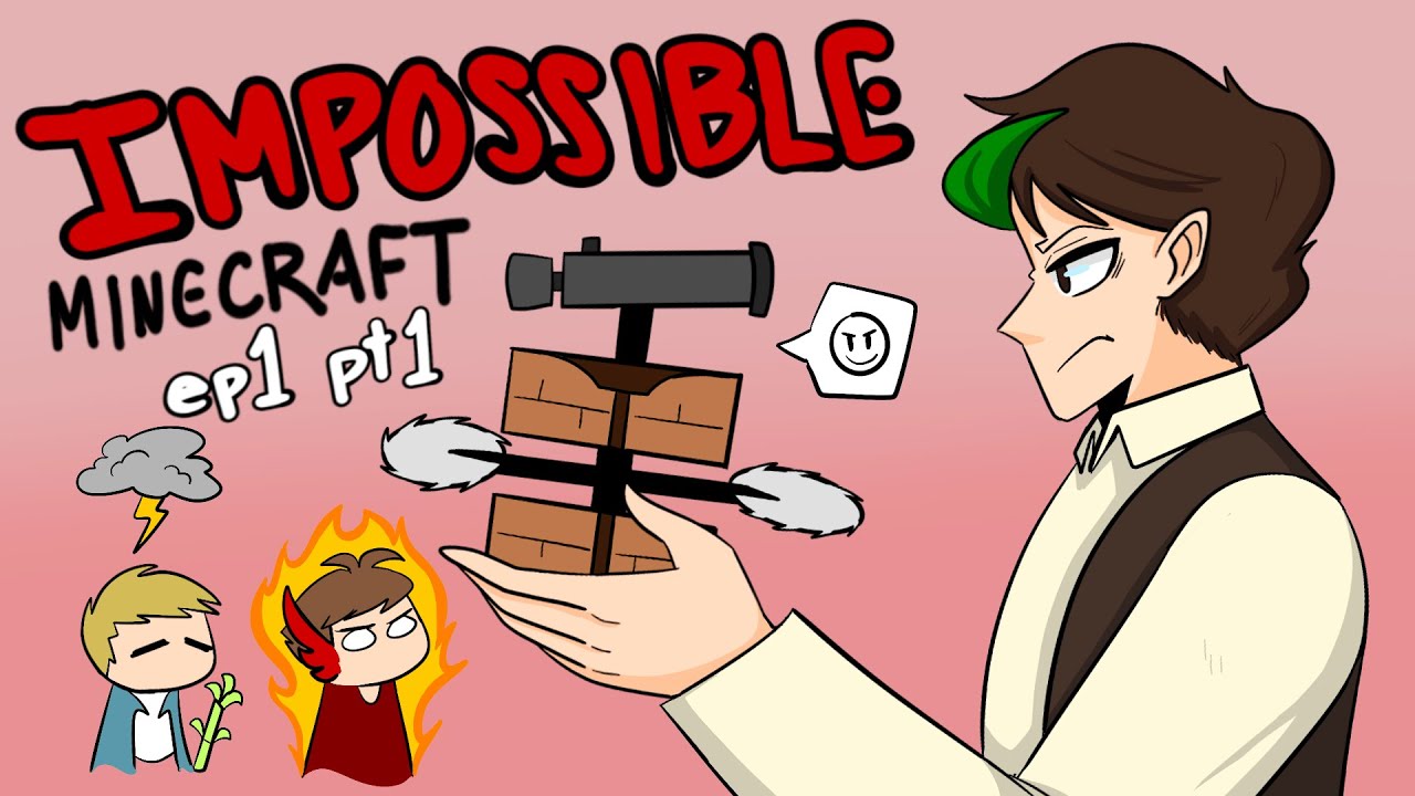 My crafting table has a gun (and other impossible things) - Impossible Minecraft Episode 1 Part 1