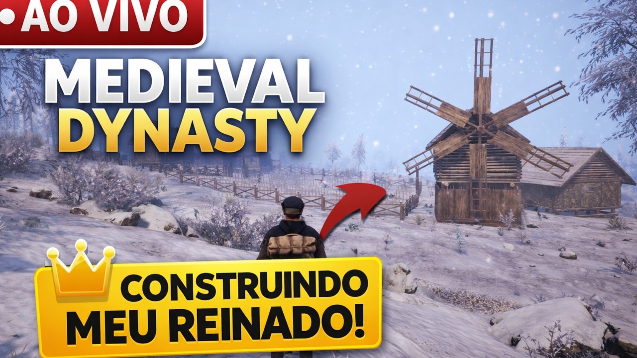 MEDIEVAL DYNASTY AO VIVO — Hoje tem progresso na vila!