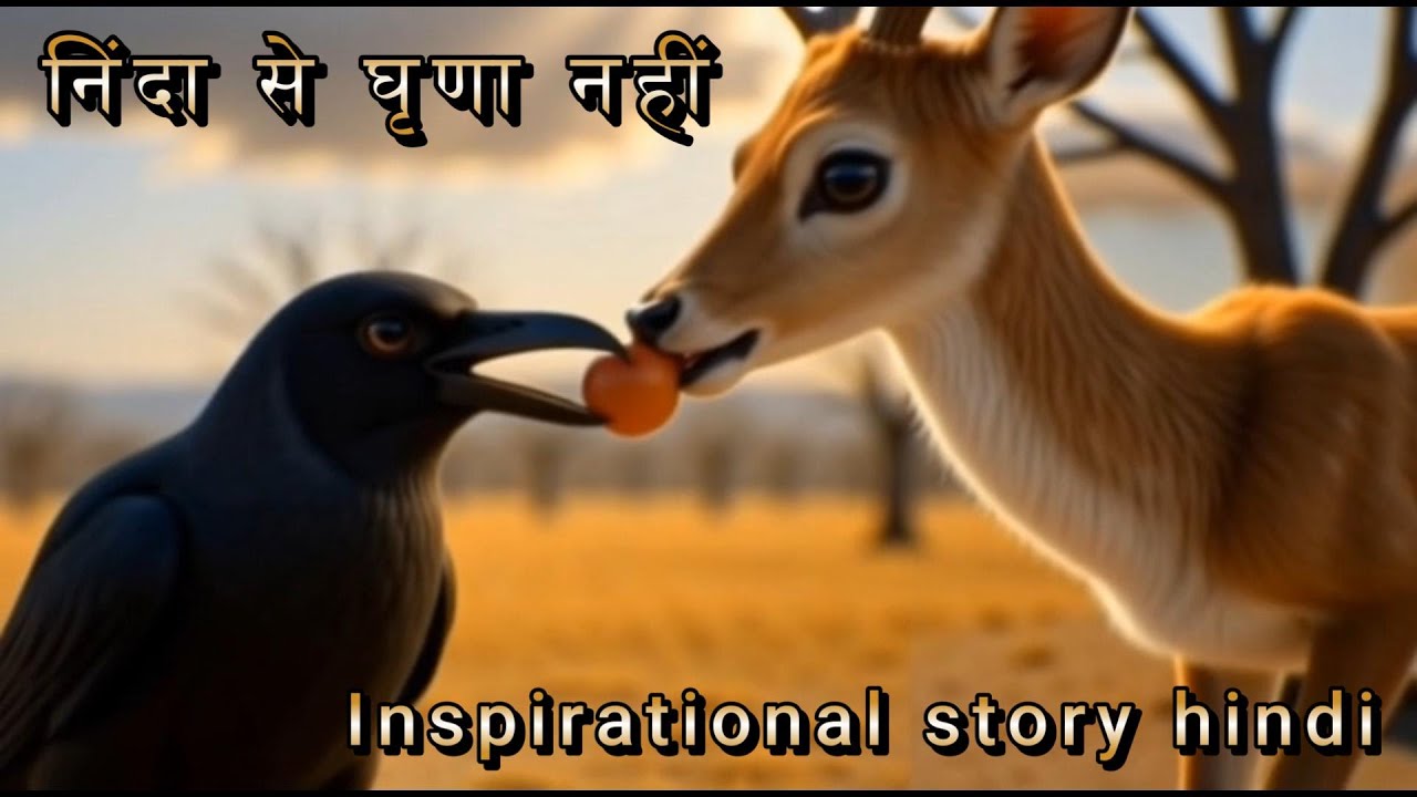 निंदा से घृणा नहीं, करुणा की राह# निंदा करे उससे घृणा मत करो | हिरण और कौए की प्रेरक कहानी