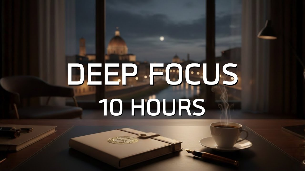 10 Hours Deep Focus Music for Work, Study & Coding | No Distractions
