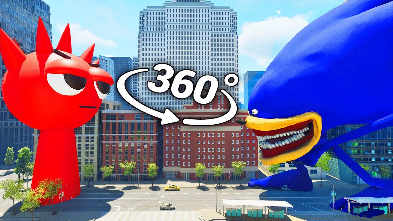 Incredibox Sprunki VS Shin Sonic Tapes Fight | VR 360&deg;