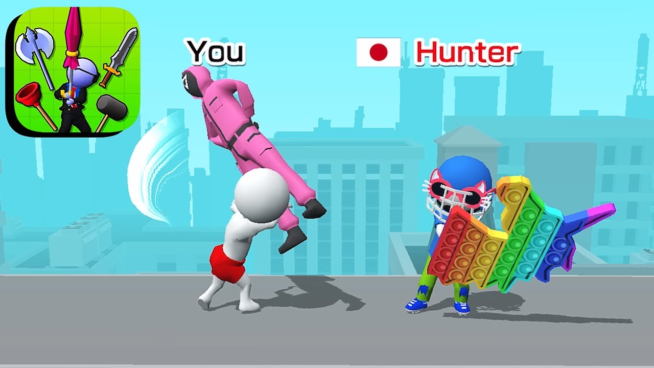 Draw Weapon 3D Gameplay 🕺❌🚶 All Levels 1-2