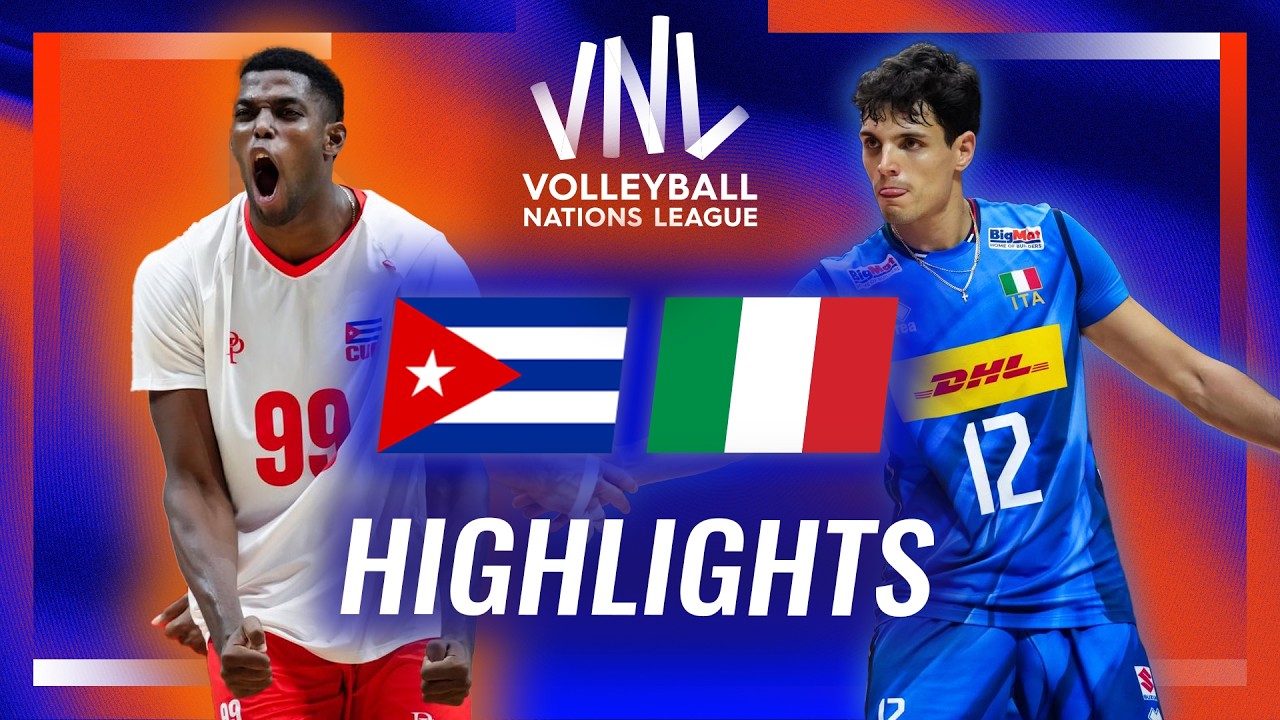 Cuba 🇨🇺 vs. Italy 🇮🇹 - Highlights | Week 3 | Men's VNL 2026
