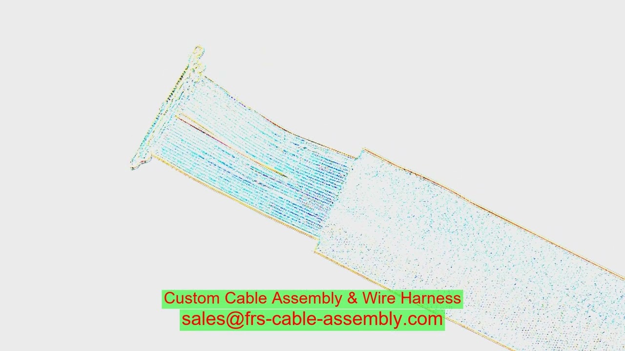 Ultrasound Probe Micro-Coax 46 Awg Ultra‑Fine 20848-020T-01 Rohs 30 Pin Cable For Drone Fpv