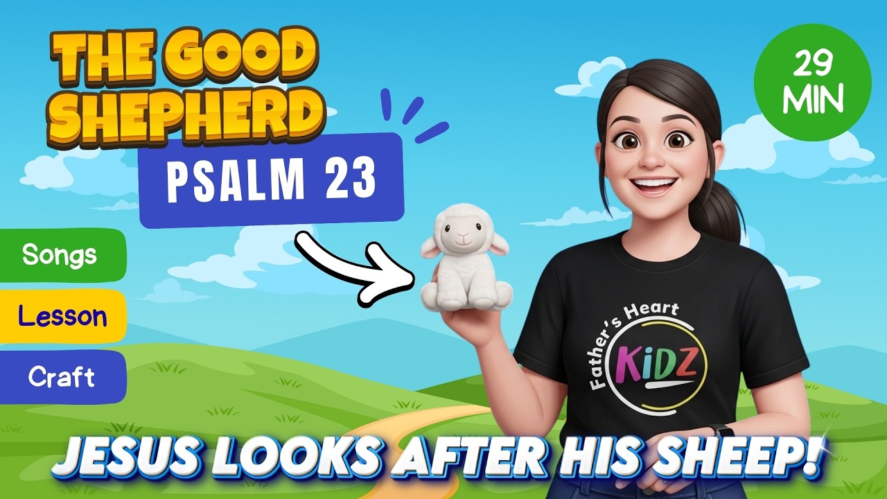 The Good Shepherd | Psalm 23 | Sunday School Lesson for kids