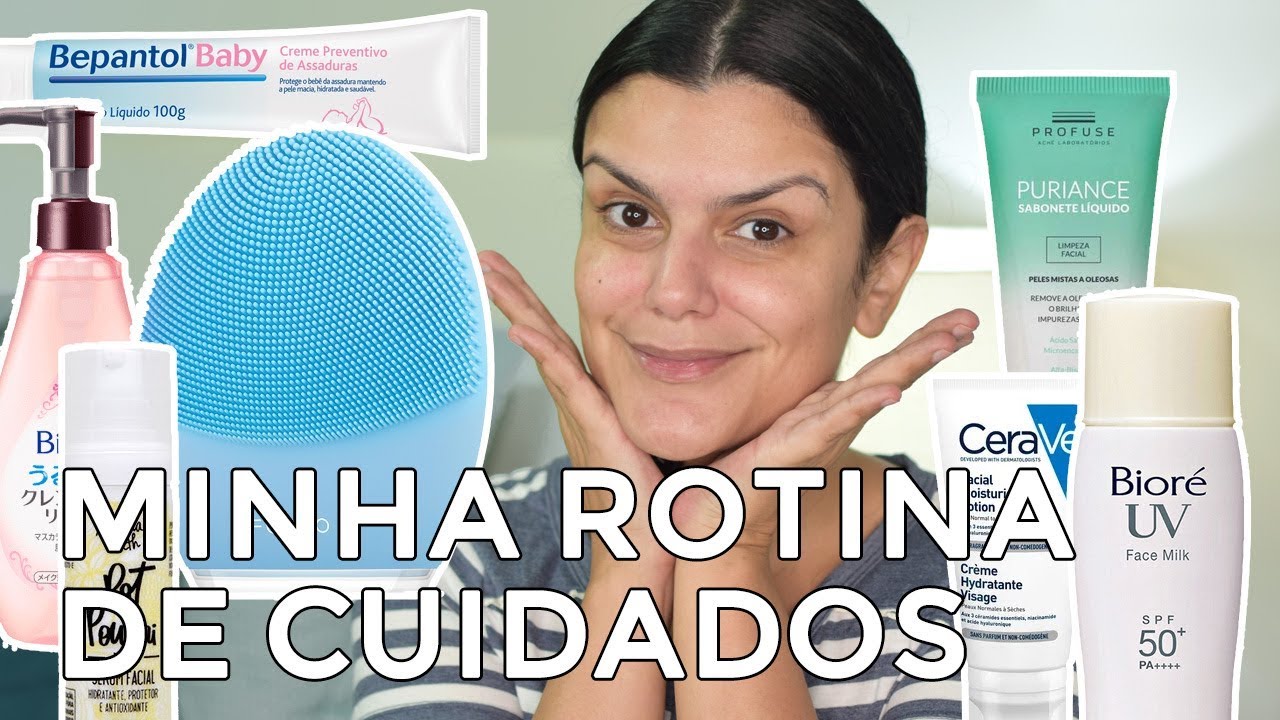 O que estou usando na pele do rosto *