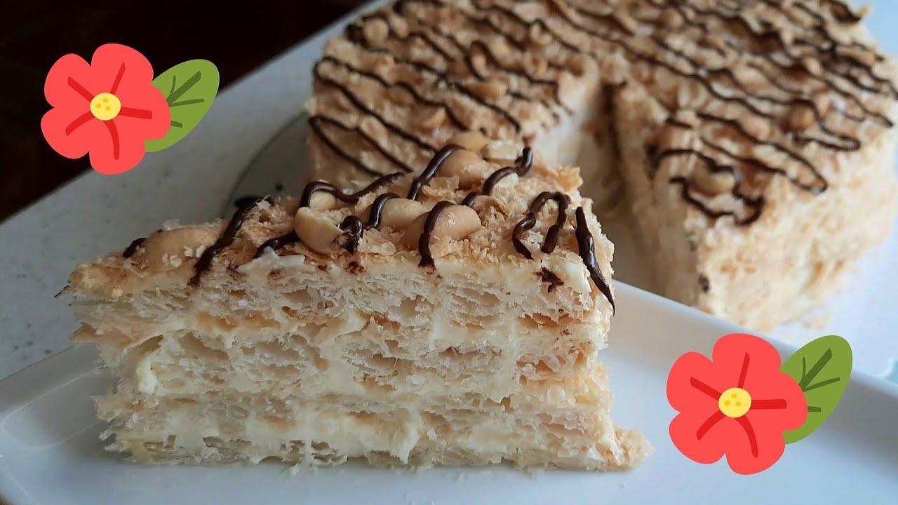 Past zu jedem Anlass Blätterteig mit Milchmädchen Creme / Слоёное тесто и сгущёнка крем