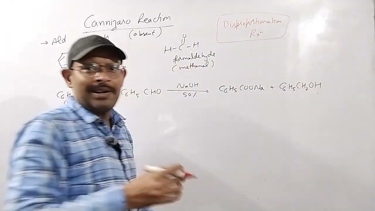 12 Chemistry Chapter 8 Aldehyde Ketone and carboxylic acid Cannizaro Reaction with mechanism 