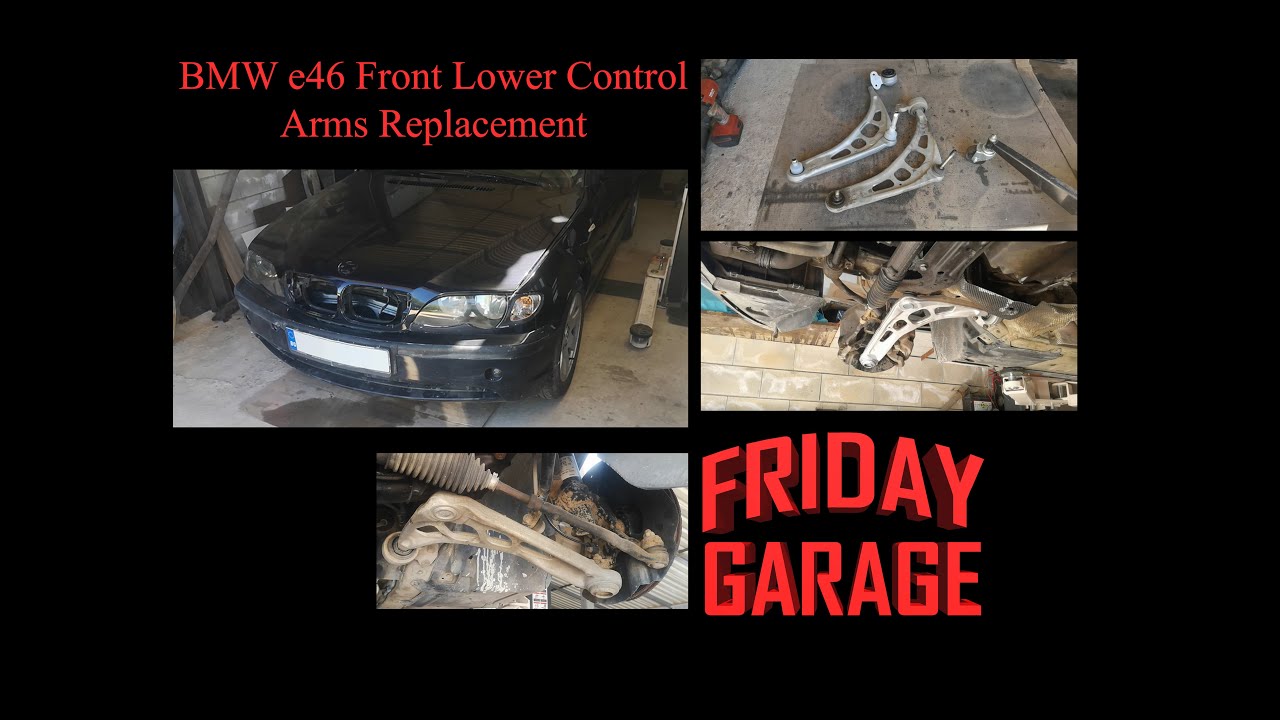 BMW e46 Front Lower Control Arms Replacement