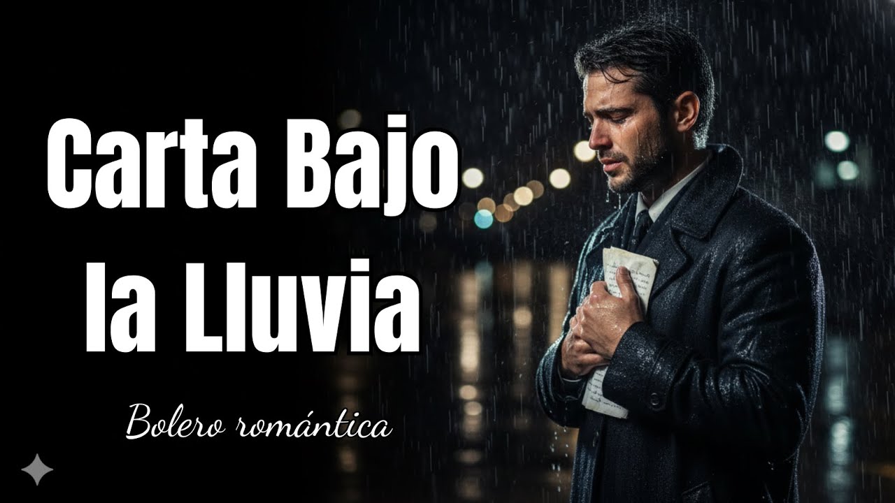 CARTA BAJO LA LLUVIA | Bolero Romántico (Voz Masculina) | Canción Triste de Desamor #bolero #musica