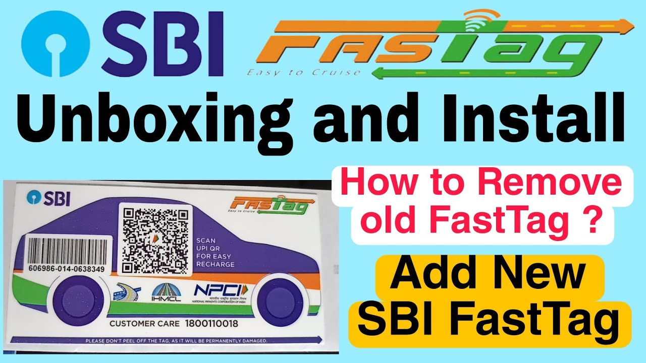 How to Install New SBI FastTag// Remove old FastTag// All Detailed Process// Subscribe Channel