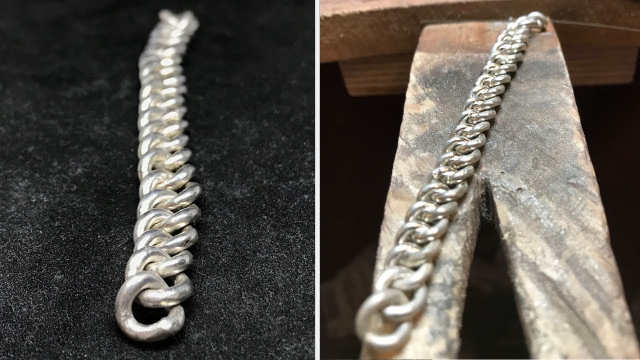 MAKING A SOLID SILVER CURB CHAIN