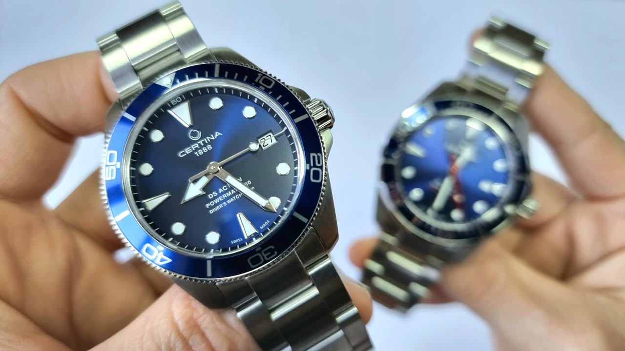Certina DS Action Diver 38mm. Сравним с версией 43мм в 4K