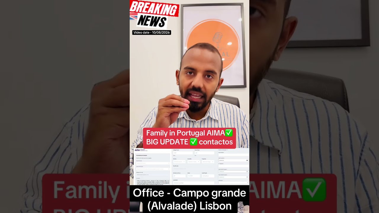 Family in Portugal AIMA✅BIG UPDATE ✅ contactos form &reg;Live Portugal By Harry | Advocate portugal news