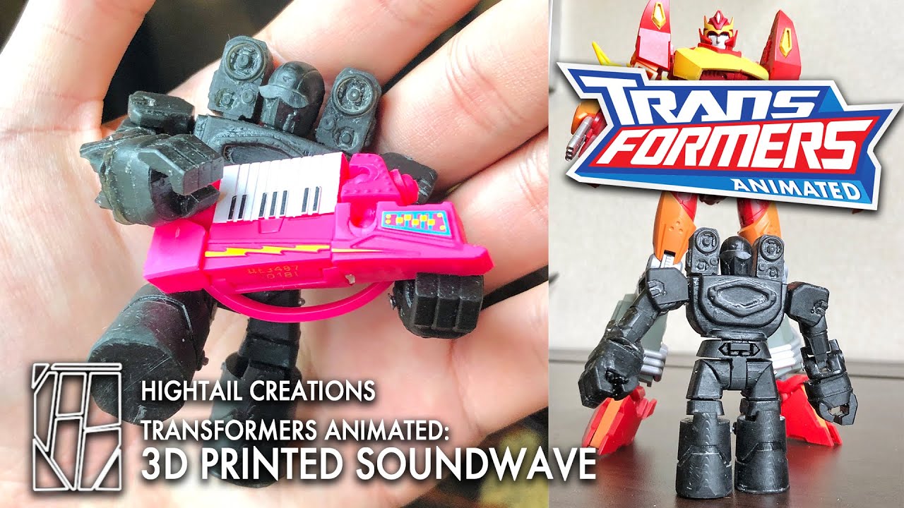 3D Printed Transformers Animated Soundwave