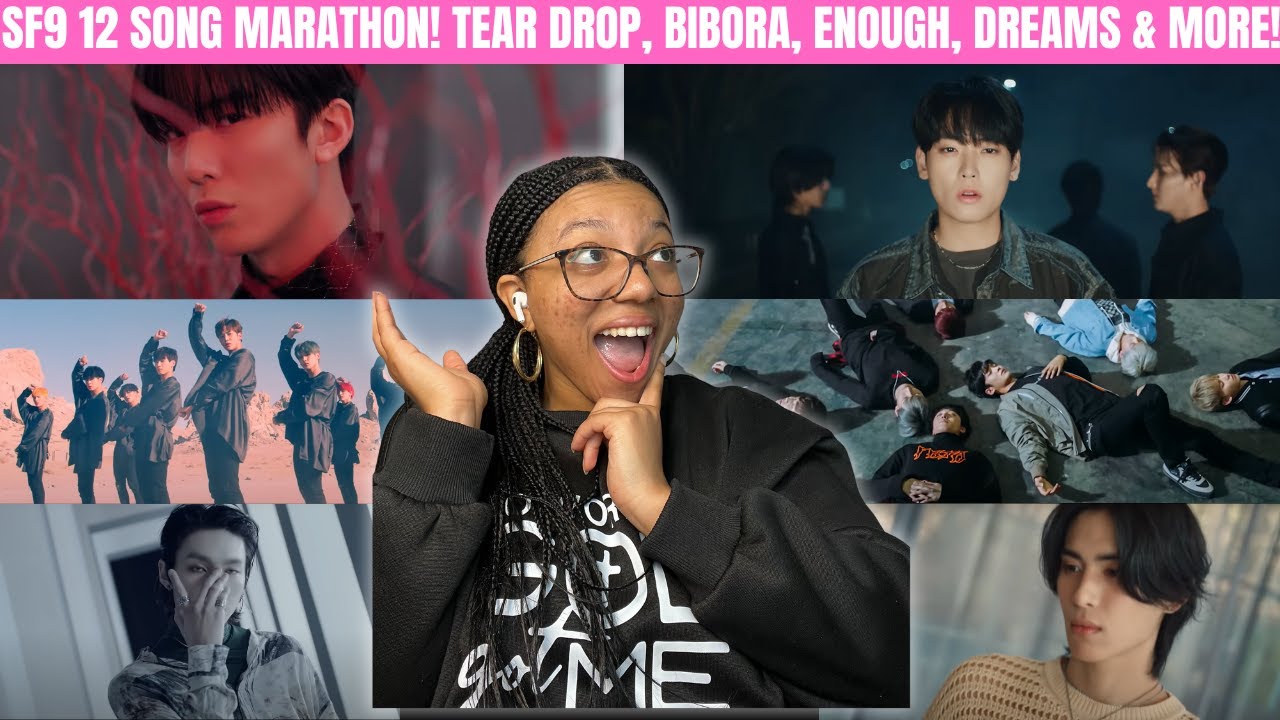 SF9 12 SONG MARATHON!! TEAR DROP, O SOLE MIO, ENOUGH, BIBORA, WARURU, FANFARE, & MORE REACTION!!