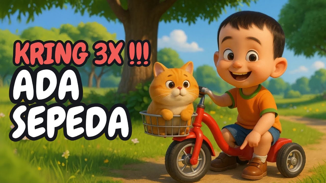 Kring-Kring Ada Sepeda 🚲🎵  | Lagu Anak Ceria & Edukatif | Animasi 3D