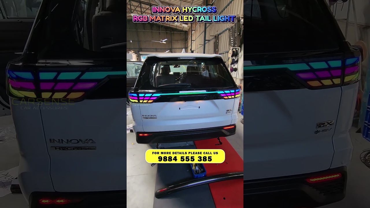 Innova Hycross Matrix Tail Light | RGB Alphard Tail Light | Hycross Modification | Car Sense 