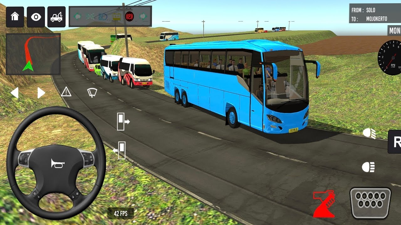 Indonesia Coach bus driving 🤑💥 | Euro bus simulator 2026 Android gameplay #game 1 Part 59