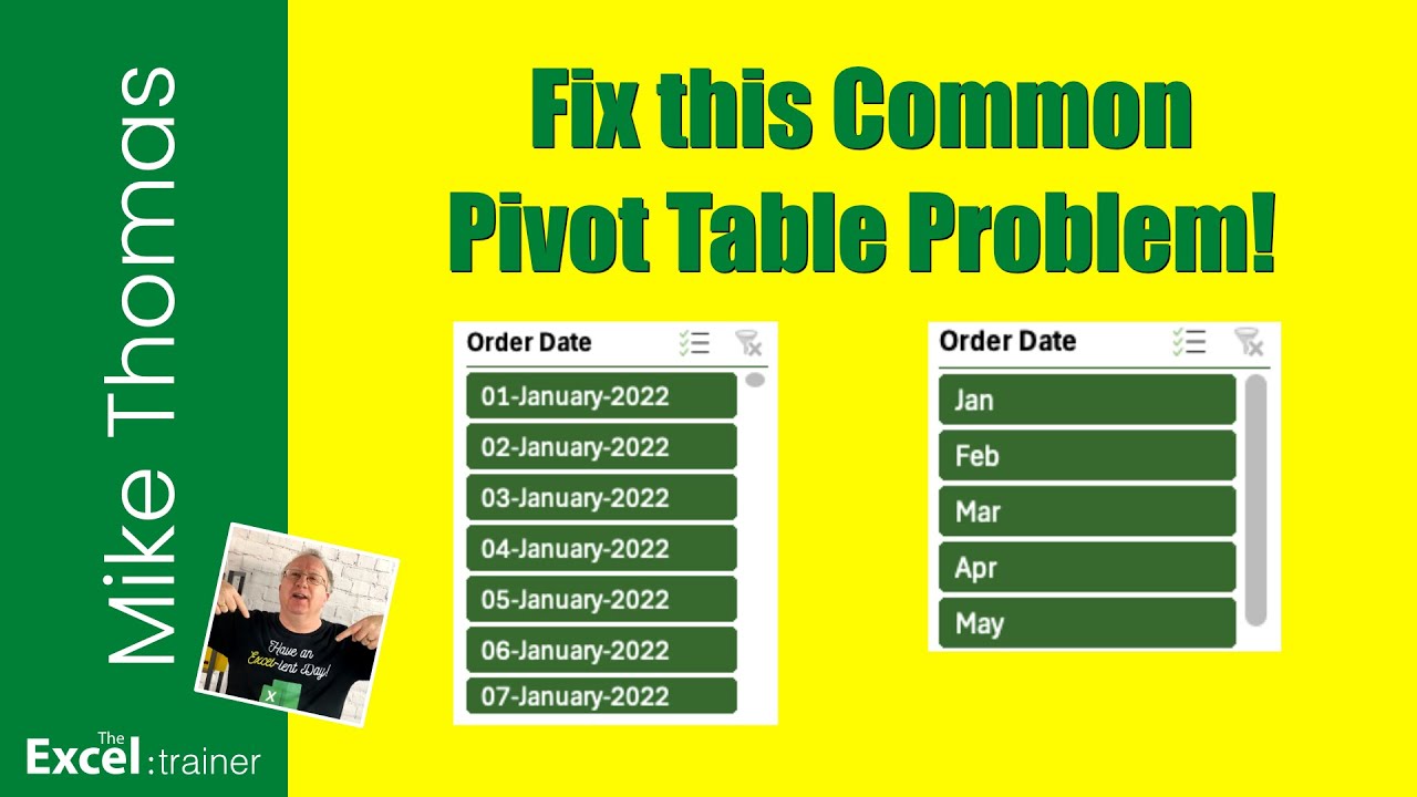 Excel: Pivot Table Slicer Shows Dates Instead of Months? Here's the Fix!