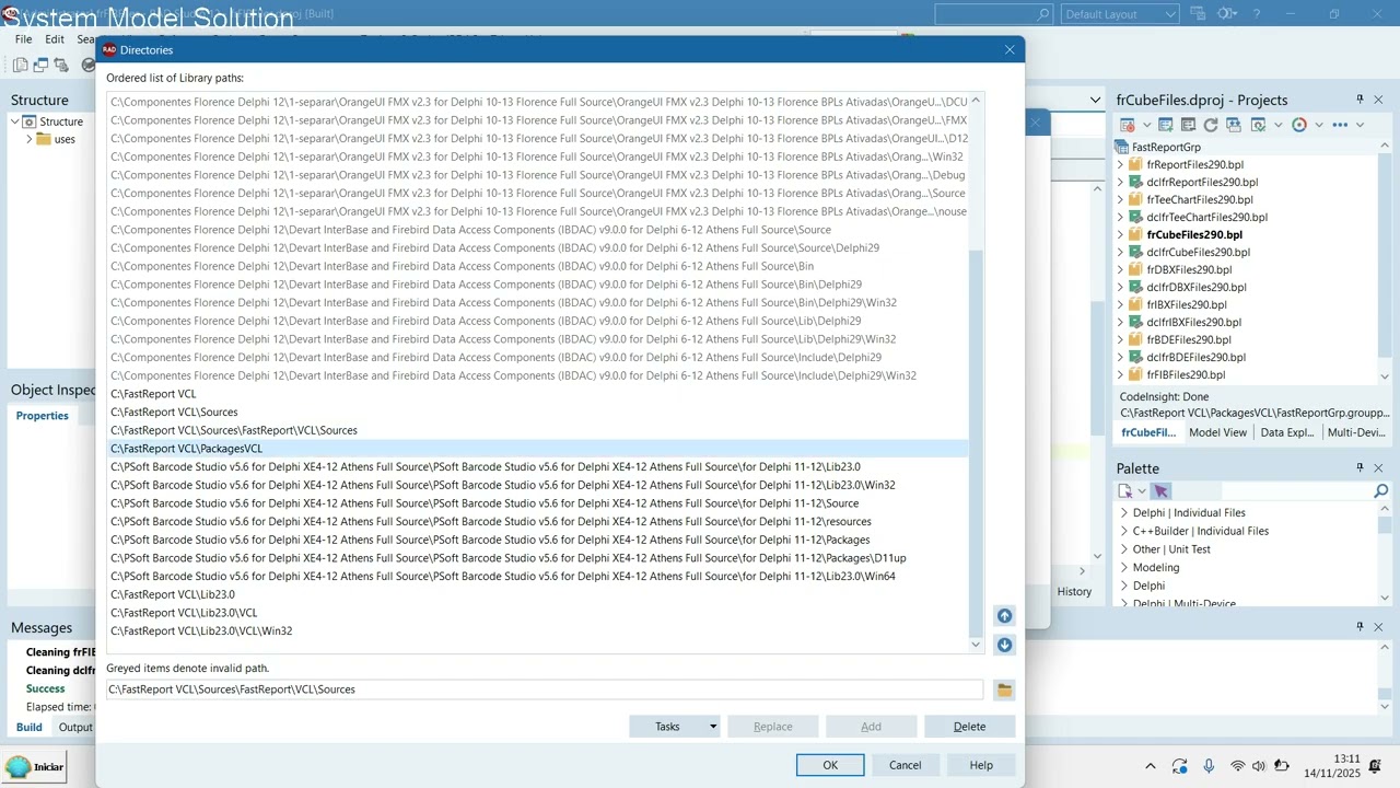 FastReport VCL Como Instalar v2025.2-11-7-2025 para Delphi 13 Florence 12 Athens 11 Alexandria