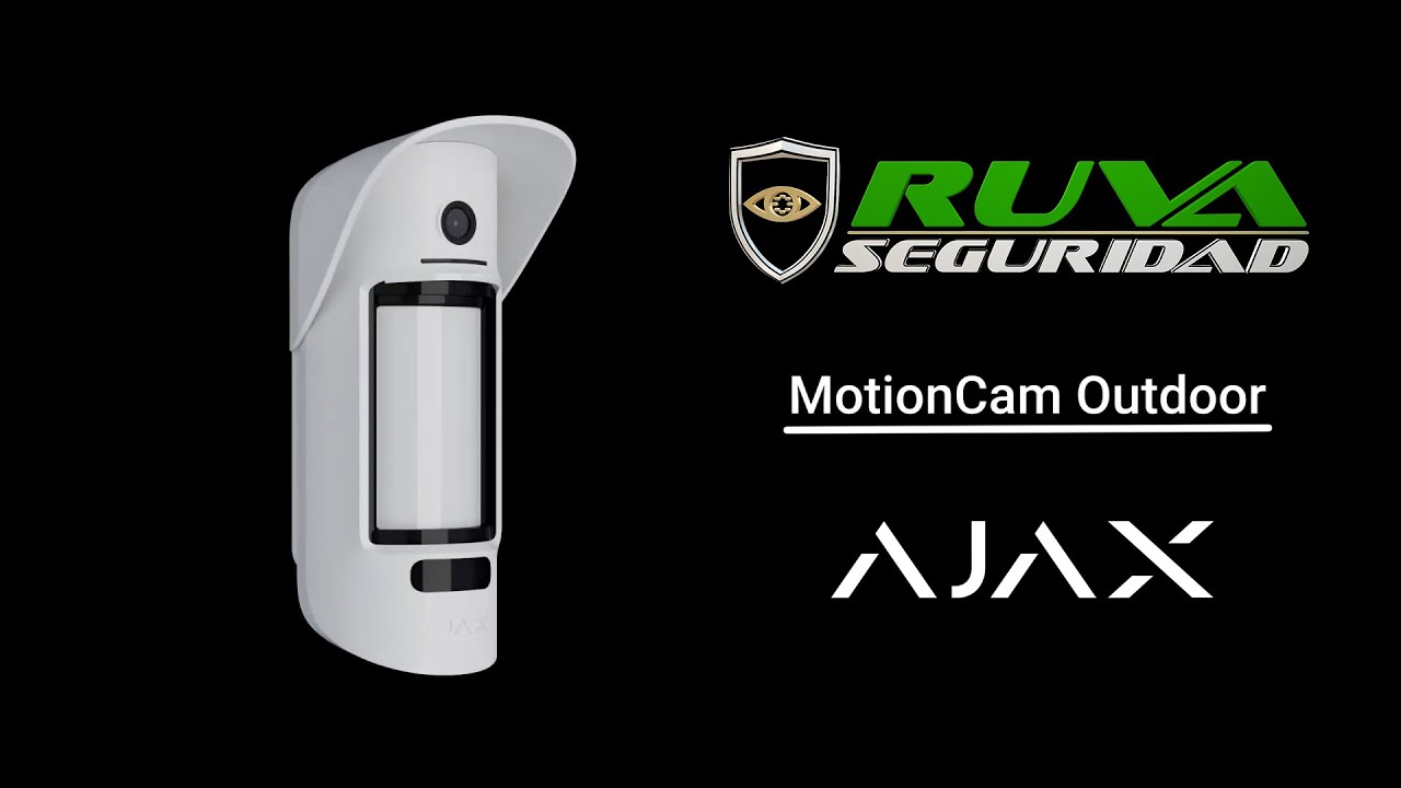 Detector de movimiento para exteriores con una c&aacute;mara fotogr&aacute;fica para verificar alarmas, Ajax