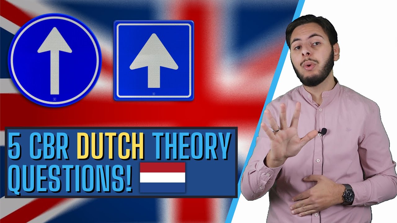Dutch car driving license theory exam | Command signs / one-way road (CBR 2022)