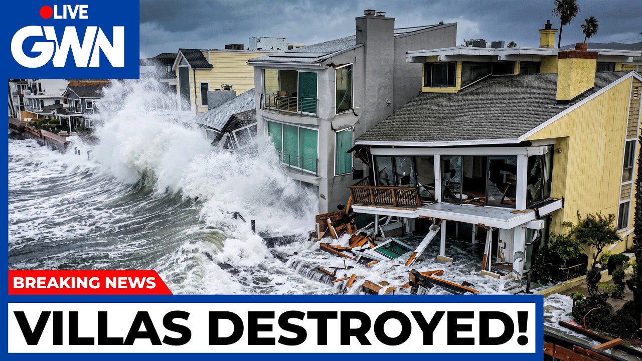 CALIFORNIA HIT by MASSIVE WAVES &mdash; 9 Buildings RED-TAGGED in Long Beach