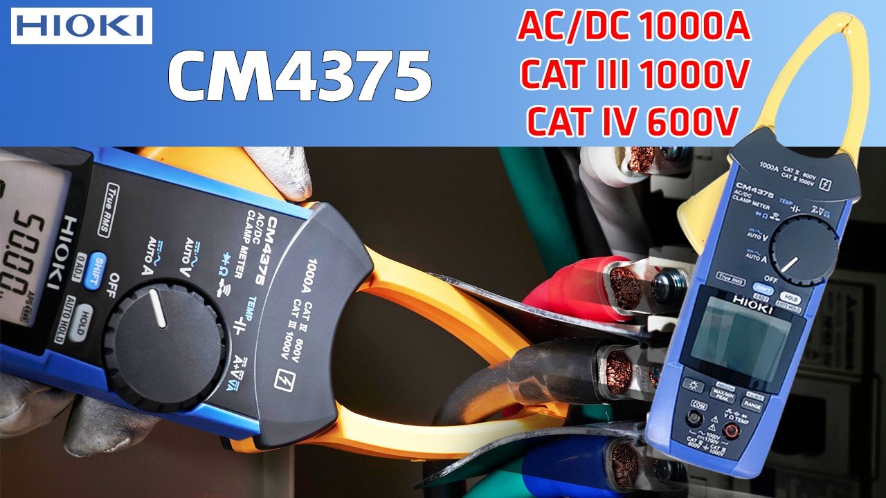 Ampe K&igrave;m Hioki CM4375 Đo AC/DC 1000A - True RMS, Điện Trở, Tần số, Nhiệt độ - Ch&iacute;nh X&aacute;c Cao!