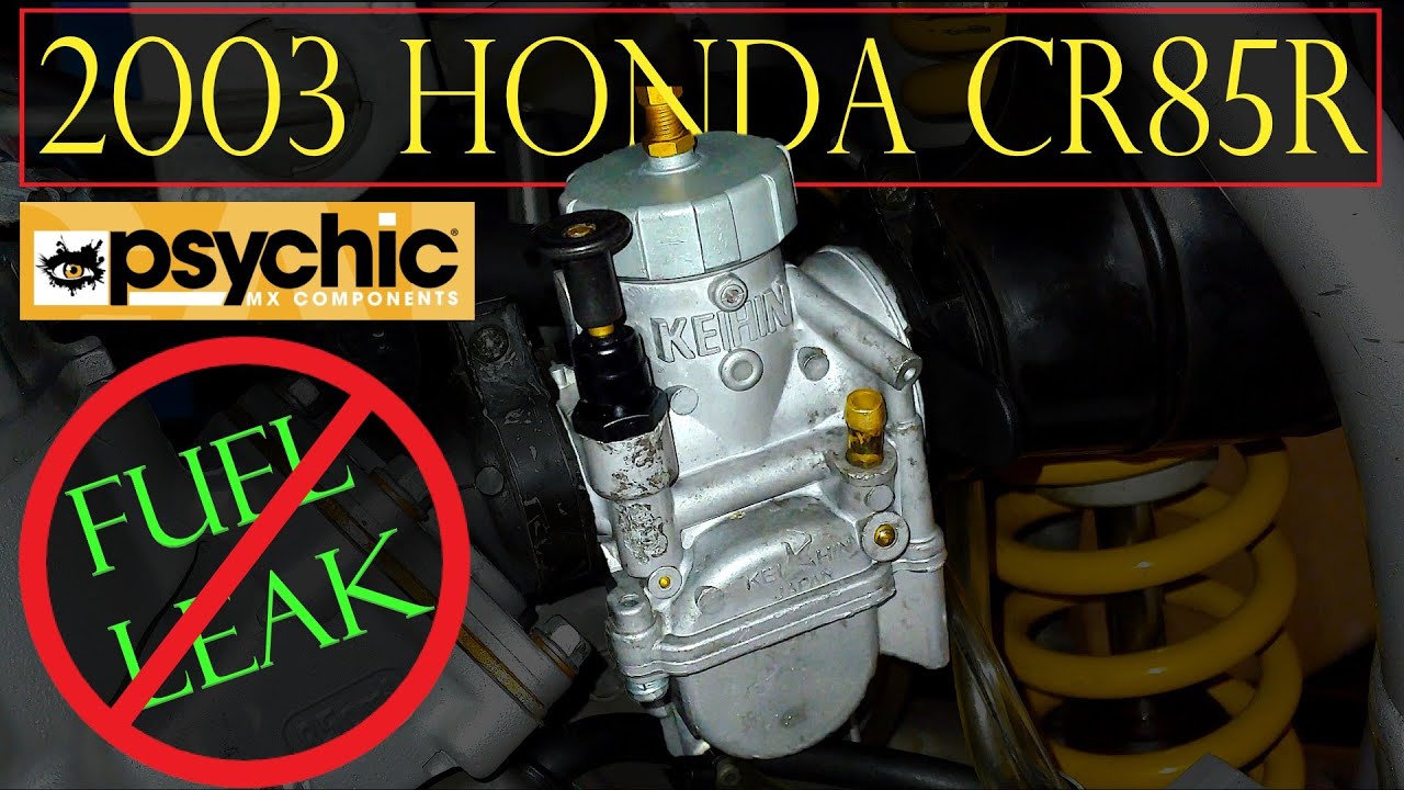 03 Honda CR85r Rebuild part 5: Carb Leaking Fuel [FIX]