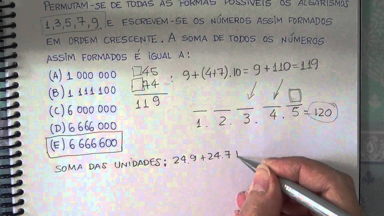 EsPCEx 2015 - Questão de Combinatória