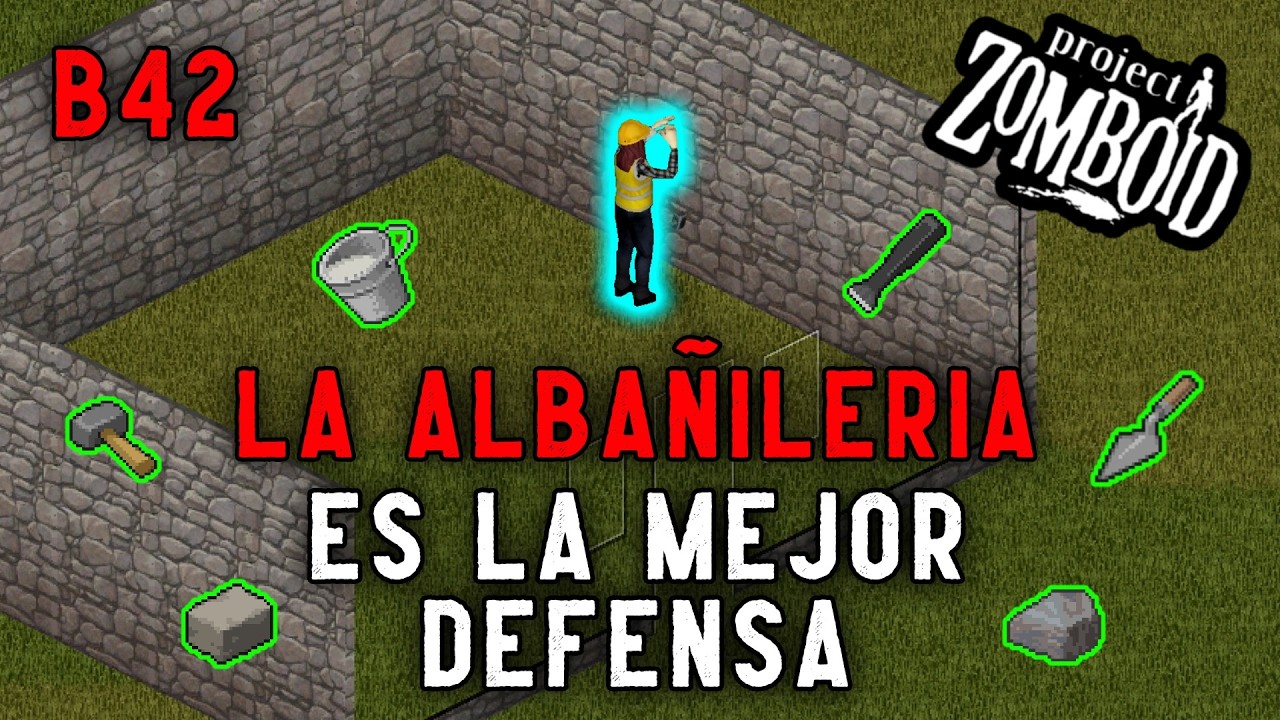LA MEJOR DEFENSA del JUEGO │ GUIA de ALBAÑILERIA (Masonry) │ PROJECT ZOMBOID BUILD 42