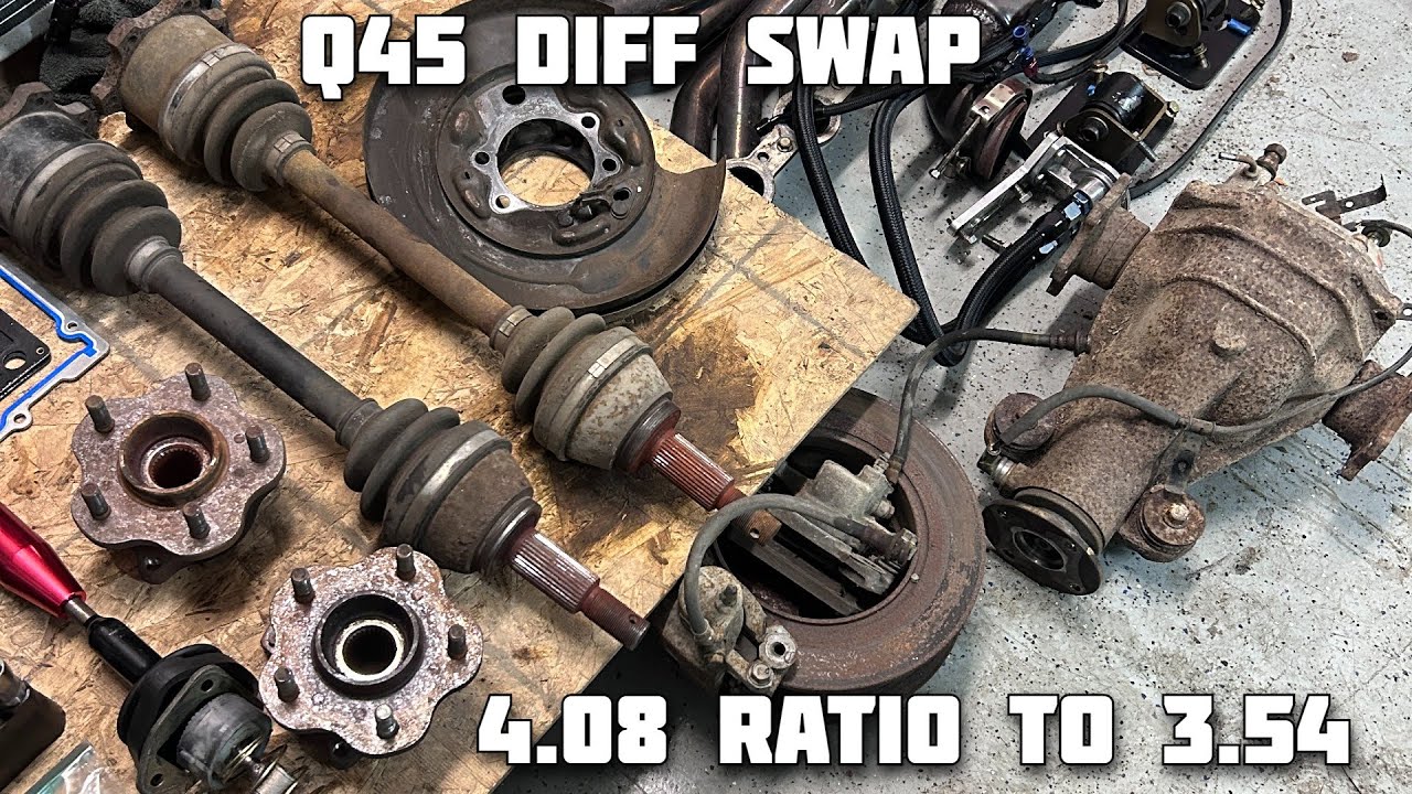 How to Q45 Diff swap a 240sx S13