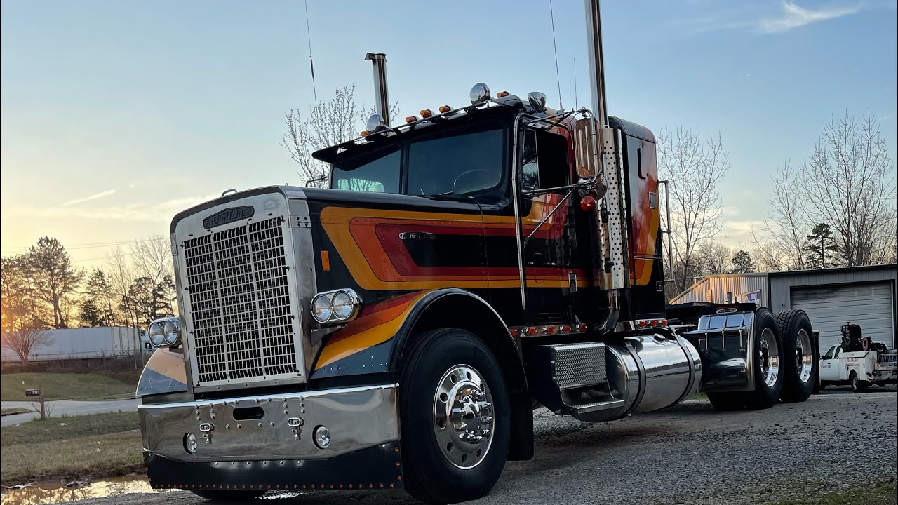1980 freightliner flc N14 Cummins walk around and drive by