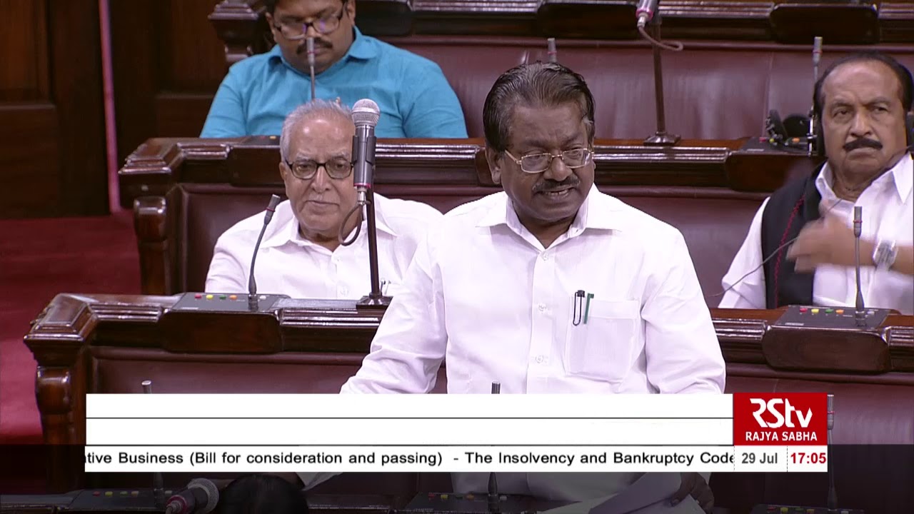 T K S Elangovan's Remarks | The Insolvency and Bankruptcy Code (Amendment) Bill, 2019