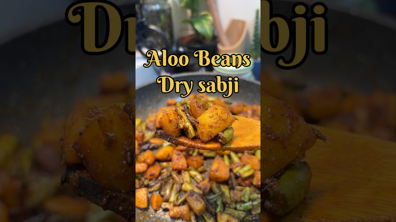 Simple & Tasty Aloo Beans Dry Sabji | Quick Indian Veg Recipe 🥔🌱 #indiancooking #recipe #food