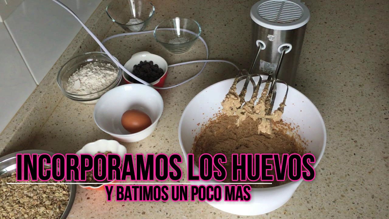 galletas de avena con chocolate y nueces