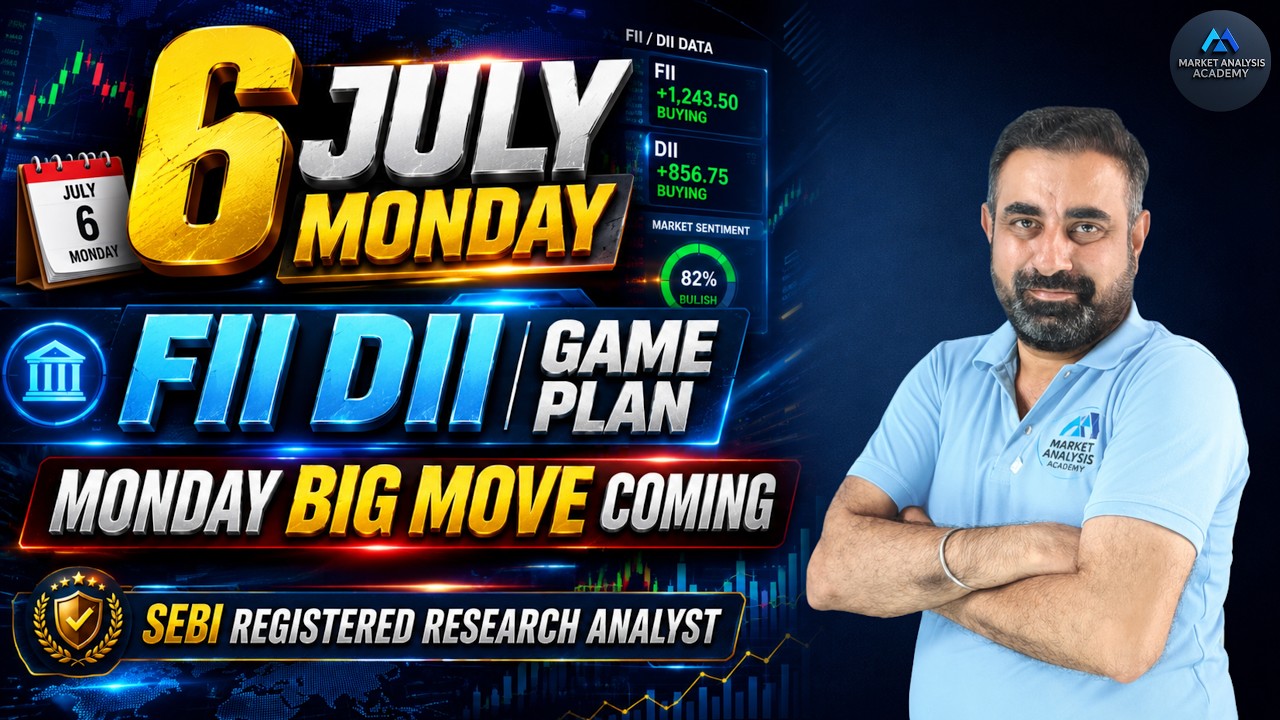 🔴LIVE Nifty Setup Alert!⚠️ Big Warning for Nifty Traders | FII DII Data Reveals Something Big