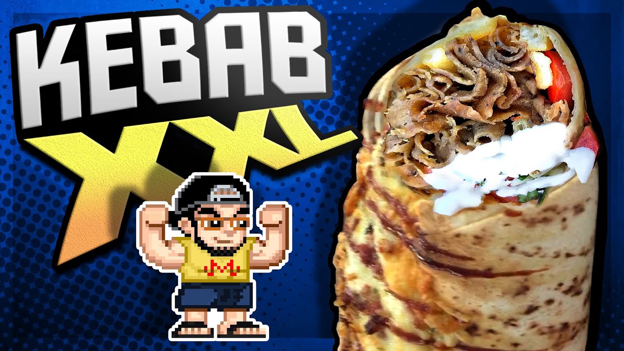 KEBAB GIGANTE de 2 KILOS  🌯😱 El MEJOR que he COMIDO!