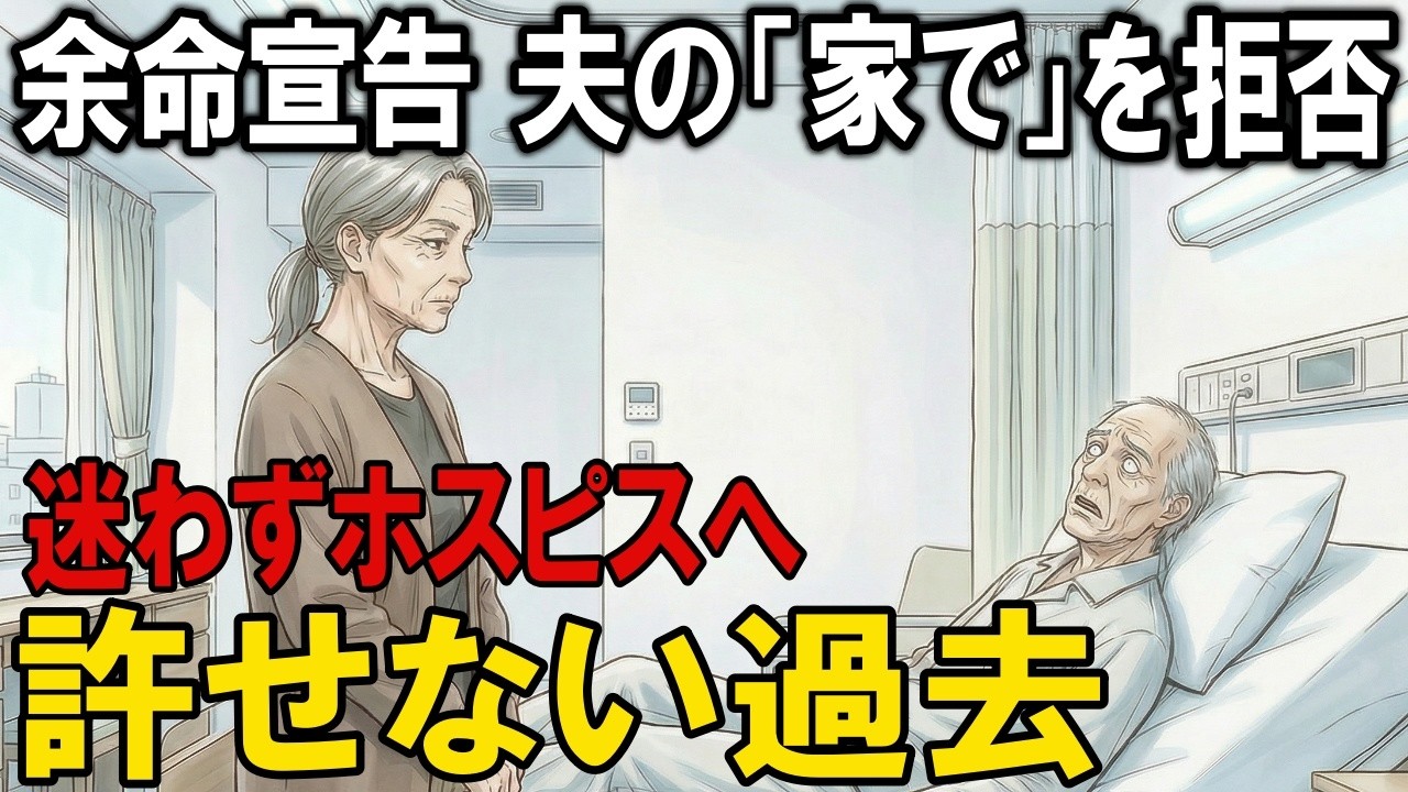 【夫への復讐】夫が末期癌で余命宣告。「最期は家で過ごしたい」という要望を無視し、私は迷わずホスピスへの入居手続きをした。妻が体験した許せない過去の記憶とは【シニア・朗読・夫への復讐・スカッと】