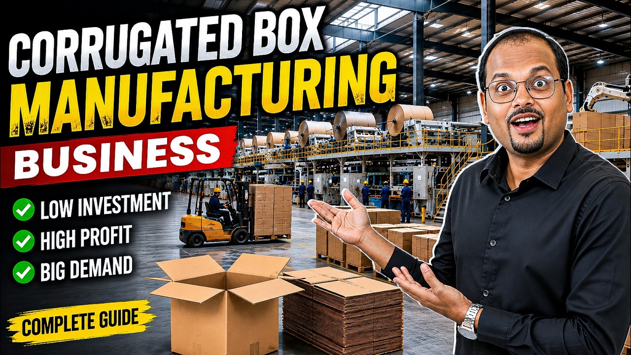 Corrugated Box Manufacturing Business 2026 | Complete Project Report | Investment, Profit & Machi...